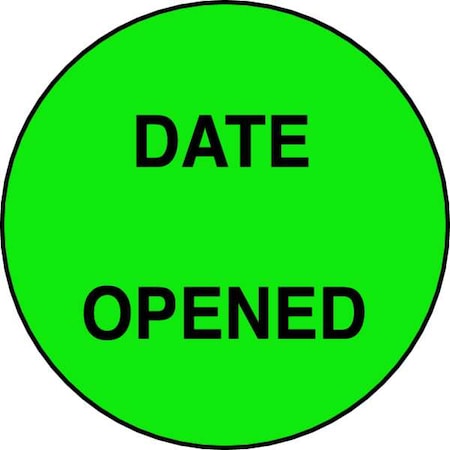 Roll Products Label, Green, Paper, PK1000 140525