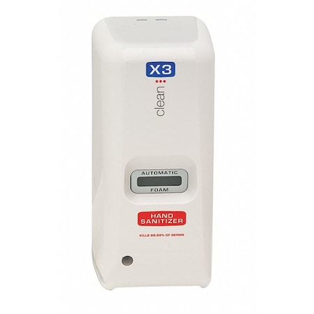 X3 Hand Sanitizer Dispenser, 1000mL, Clear 10085