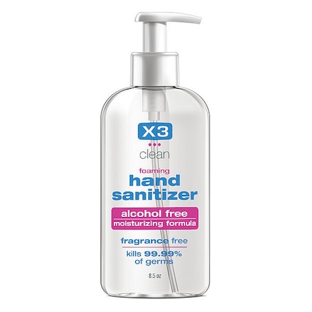 X3 Hand Sanitizer, Size 8.5 oz., Foam 10010