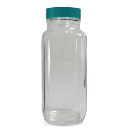 QORPAK Bottle French Sq w/ Cap 120 ml, PK24 GLC-01311