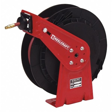 Reelcraft Spring Return Hose Reel , 3/8 in Hose Dia., 50 ft Length, 300 psi RT650-OLP