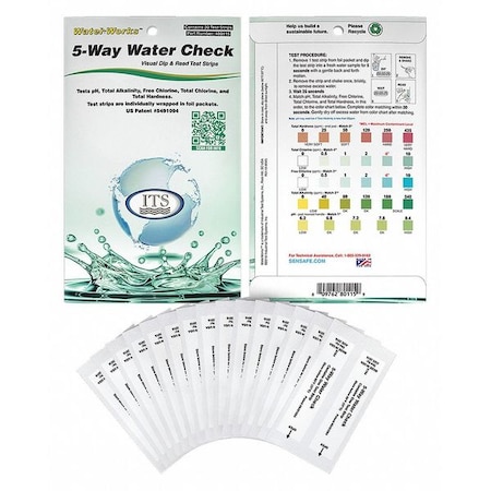Industrial Test Systems Test Strips, 5 Kit Waterworks, PK30 480115