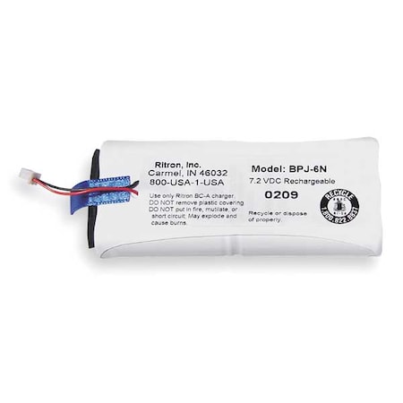 Ritron Battery Pack, NiCd, 7.2V, For Jobcom BPJ-6N