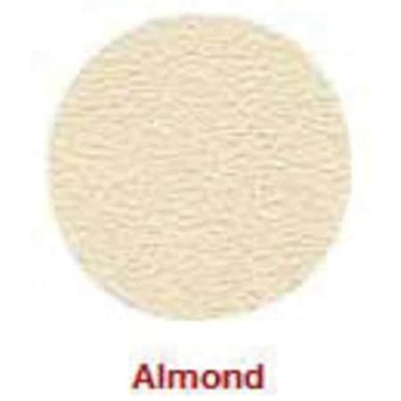 Zoro Select Self-Adhesive Screw Cap, 9/16 in Dia, Almond, PVC 53 PK FCSP1SH916AL