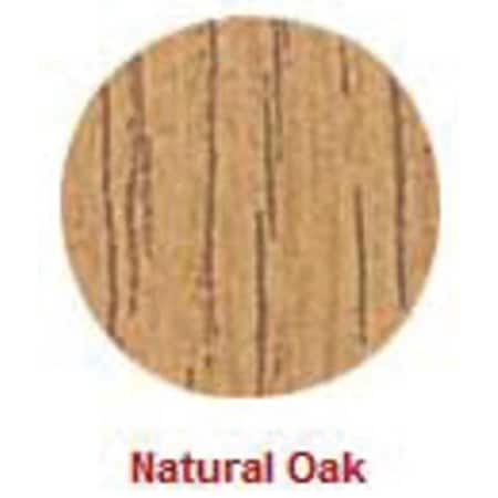 Zoro Select Round Poke Self-Adhesive Screw Cap, 9/16 in Dia, Oak, Wood Plain, 53 PK FC.WP.1SH916.NO