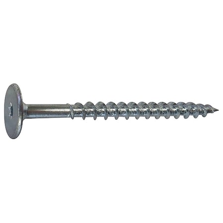 Zoro Select Wood Screw, No. 10, 2-7/16 in, Zinc Plated Steel Flat Head Torx Drive, 150 PK PHZ8.2.5 -150PC