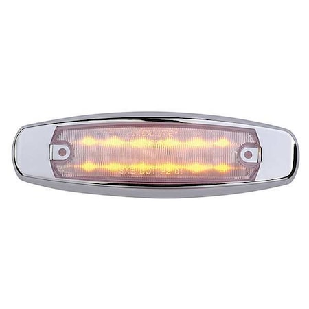 Maxxima Clearance Light, LED, Amber, Oval, 6-1/4 L M20332YCL