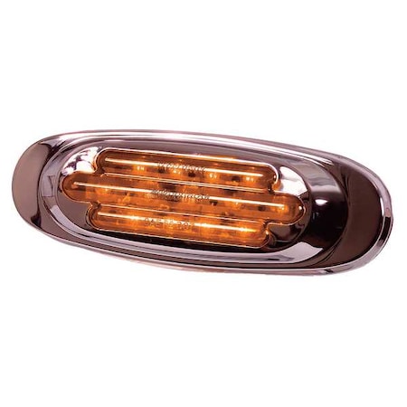 Maxxima Clearance Light, LED, Amber, Oval, 6-5/8 L M72270Y