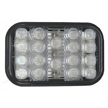 Maxxima Backup Light, LED, White, Grommet, Rectangle AX50WG - KIT