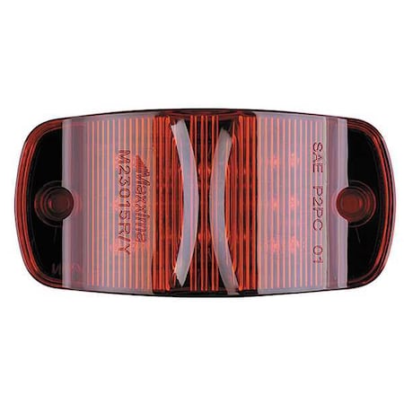 Maxxima Clearance Light, LED, Red, Surface, Oval, 4 L M23015R