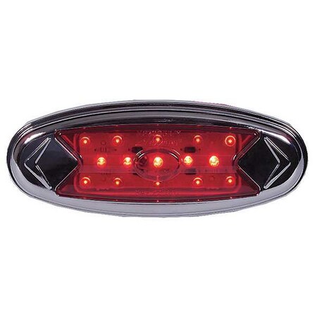 Maxxima Clearance Light, LED, Rd, Surf, Oval, 5-7/8 L AXP5R-KIT