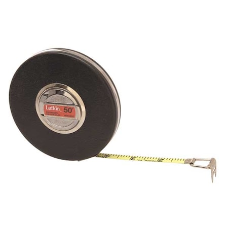 Crescent Lufkin 3/8" x 50' Banner Engineer's Yellow Clad Tape Measure HW223D