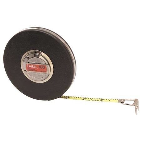 Crescent Lufkin 3/8" x 100' Banner Engineer's Yellow Clad Tape Measure HW226D
