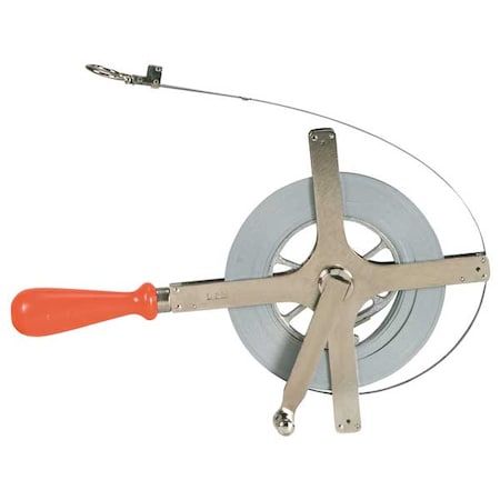 Crescent Lufkin 1/4" x 30m/100' Derrick SAE/Metric Dual Sided Chrome Clad Tape Measure C2276MEN