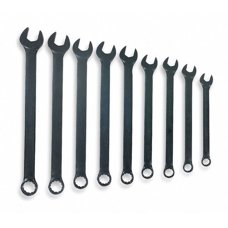Blackhawk By Proto Combo Wrench Set, Black, 1/4-3/4 in., 9 Pc BL-009