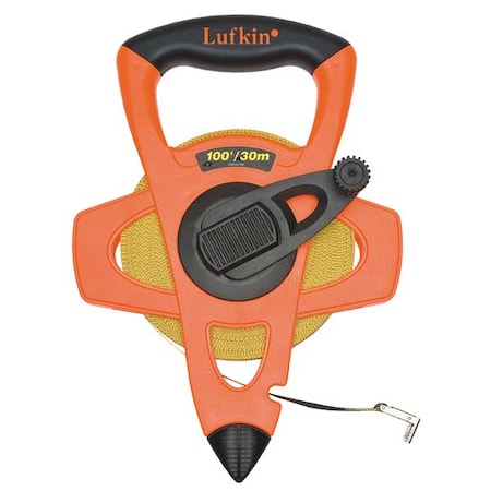 Crescent Lufkin 1/2" x 30m/100' Fiberglass SAE/Metric Dual Sided Tape Measure FM030CME