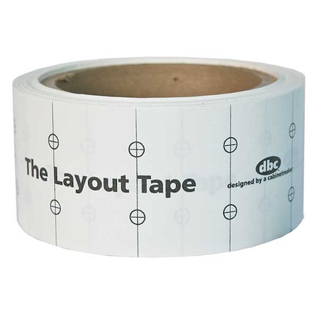 FASTCAP 60 ft Adhesive Tape Measures, 2 in Blade LAYOUTTAPE