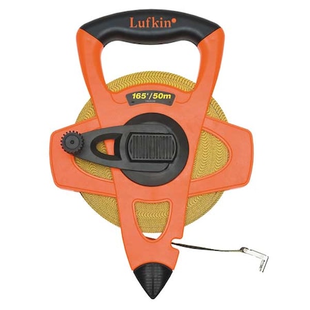 Crescent Lufkin 1/2" x 50m/164' Fiberglass SAE/Metric Dual Sided Tape Measure FM050CME