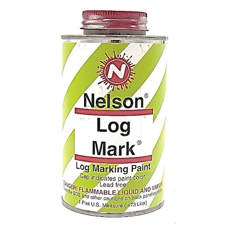 Nelson Paint Log Marking Paint, 1 pt., Red, Water -Based 28 4 PT RED