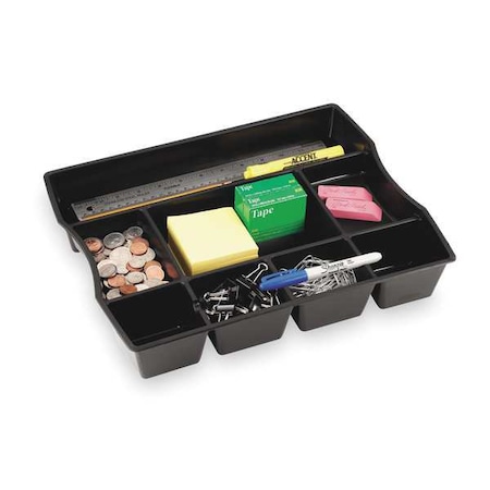 Rubbermaid Commercial Drawer Organizer, Recycled, Black 21864