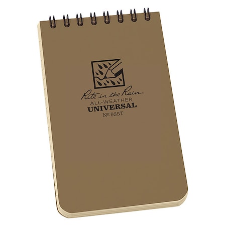 Rite In The Rain All Weather Memo Book, Universal, 3 x 5In. 935T