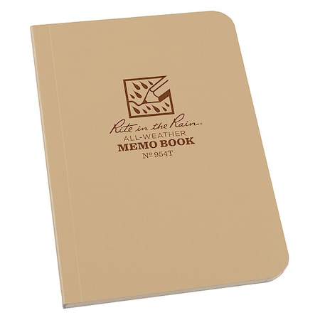 Rite In The Rain All Weather Memo Book, Univ, 3-1/2 x 5 in. 954T