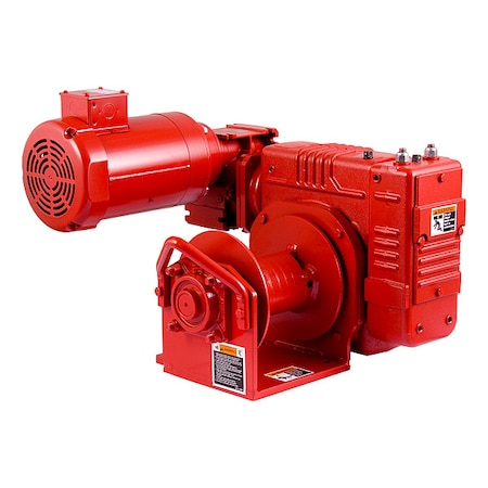 Thern Electric Winch, 115 VAC, 1-1/2 in HP 3WG4-M4000-9S6-A-P1
