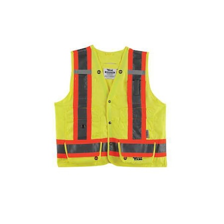 Viking High Visibility Vest, Class 2, S, Lime U6195G-S