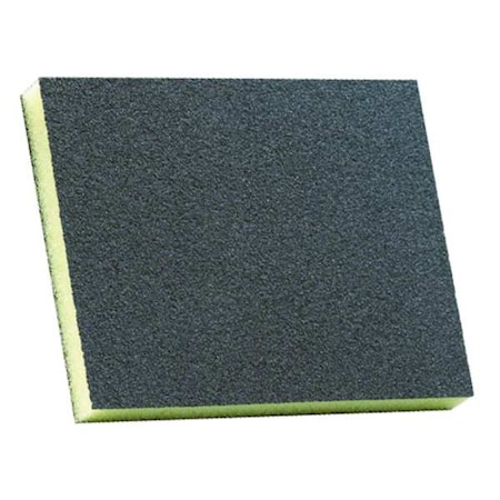 NORTON ABRASIVES Sanding Sponge, Fine, 4-3/4x3-3/4x1/2 In 63642552868