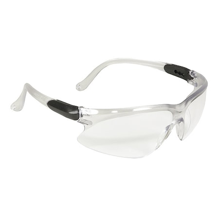 Kleenguard V20 Visio, Safety Glasses, Uncoated, Clear Lens, Gray Frame, Half-Frame 14470