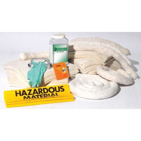 Enpac Spill Kit Refill, 62 gal Volume Absorbed per Kit, 62 gal Capacity, Refill, Brown, 139 1399-RF