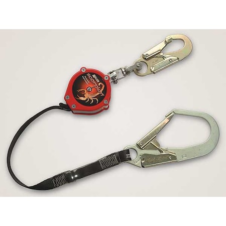 Miller 9 ft. L 310 lb. Weight Capacity Red Self-Retracting Lifeline PFL-11-Z7/9FT