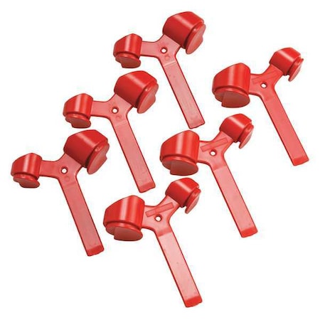 Brady Fuse Blockout Device, Plastic, 1/8 in Width, 3 5/16 in Height, , 6 PK 65691