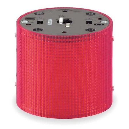 Federal Signal Tower Light Module, 120V AC, Red, 3 15/16 in Dia., 3 1/4 in Height, LED, LSLD Series LSLD-120R