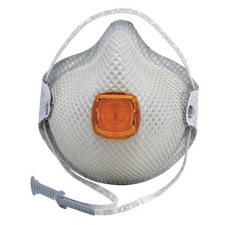 Moldex Disposable Respirator, N95, Nuisance Organic Vapor, Nuisance Ozone, Molded, Dual, Non-Adjustable, S 2801N95