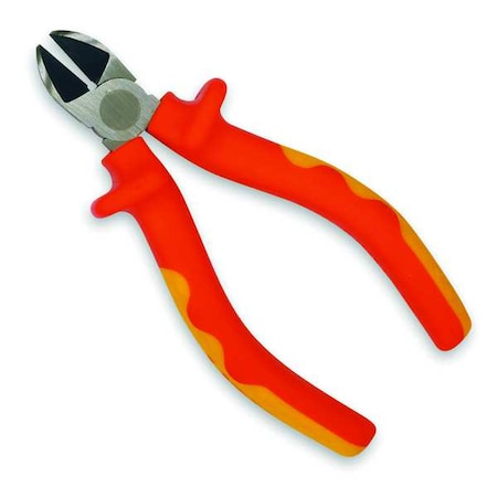 Westward 5-1/4" Insulated Diagonal Cutters, Flush Cut 3WY52