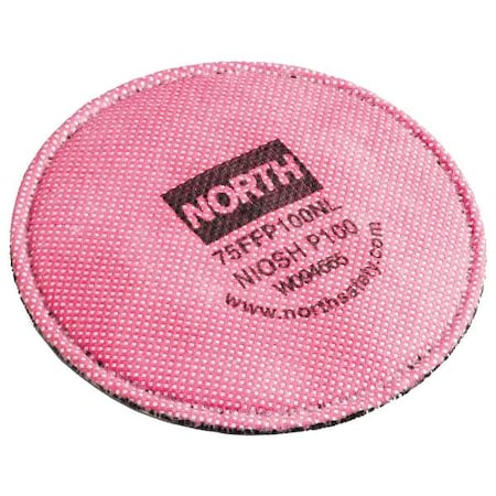 Honeywell North Filter, N, Magenta, Threaded, North Full or Half Mask Respirators 75FFP100NL