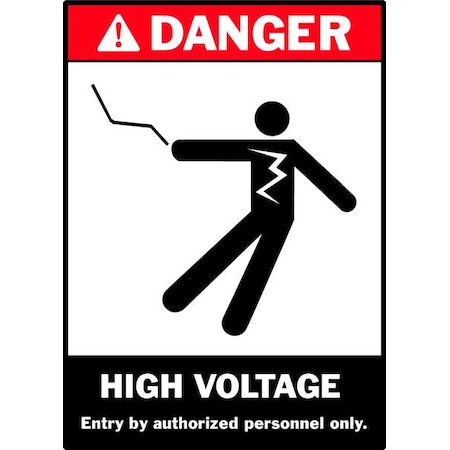 Brady Danger Label, Instruction, 5 In. W, PK5, 86238 86238