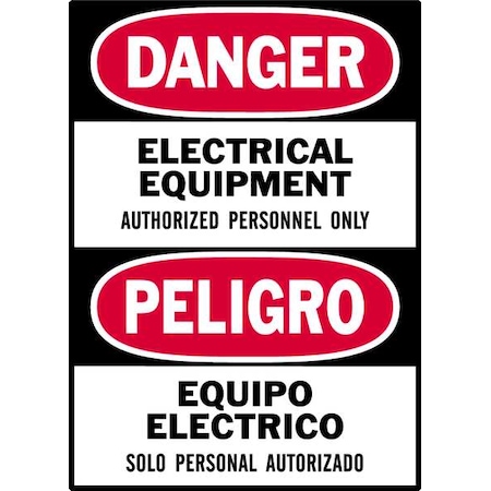 Brady Danger Label, Instruction, 5 In. W, PK5, 86237 86237