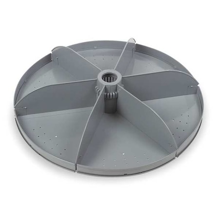 Durham Mfg Gray Flat-Bottom Shelf, 21 in W, 7 in H RB34-95