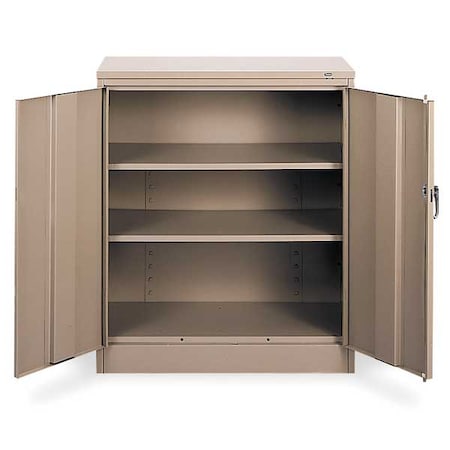Tennsco Shelving Storage Cabinet, 42 in H, 36 in W, Sand, 0 Drawers 1442 SD