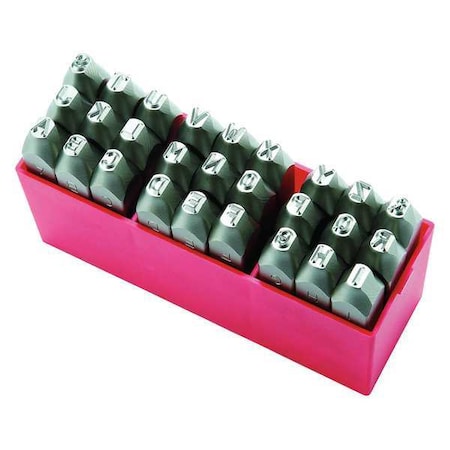 Zoro Select Hand Stamp Kit, Letter Set 1F103