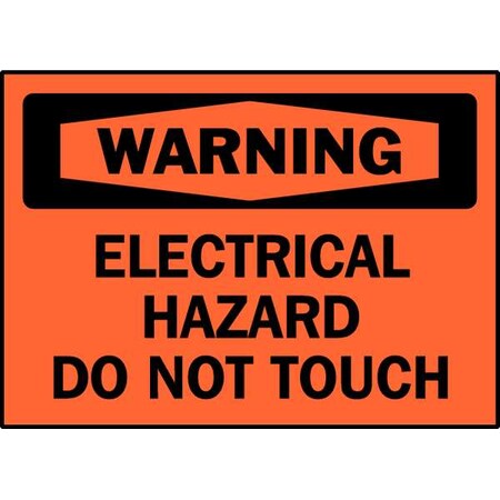 Brady Equipment Label, Black/Orange, PK5, 86292 86292