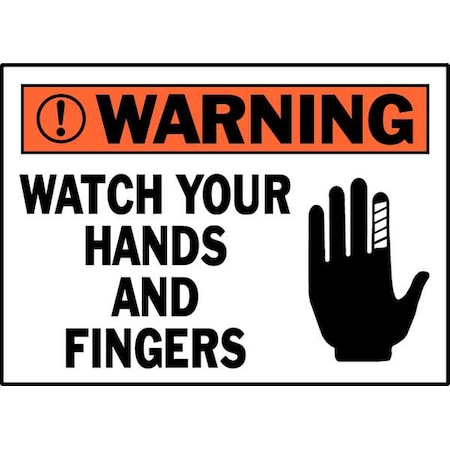 Brady Machine/Equipment Label, 3 1/2 in Height, 5 in English, 86172, PK5 86172