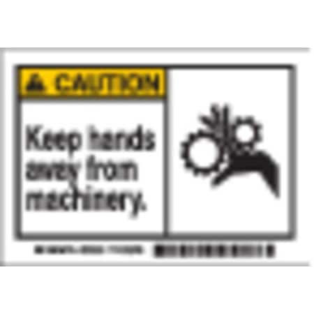Brady Machine/Equipment Label, 3-1/2 In. H, PK5, 86889 86889