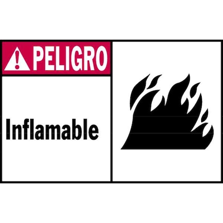 Brady Danger Label, 3-1/2 In. H, 5 In. W, PK5, 86802 86802