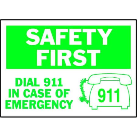 Brady Safety Label, Information, 3-1/2 In. H, PK5, 86192 86192
