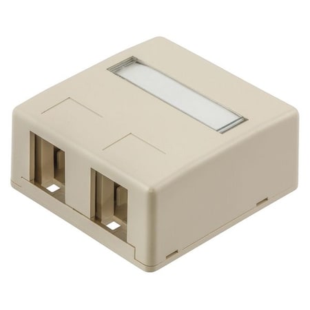 Hubbell Premise Wiring Surface Housing 2 Port HSB2OW