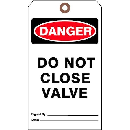 See All Industries Danger Tag, Authorized Personnel and Restricted Access, Cardstock, 7 in H x 4 in W, White, 25 PK DTUF-G39