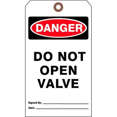 See All Industries Danger Tag, Authorized Personnel and Restricted Access, Cardstock, 7 in H x 4 in W, White, 25 PK DTUF-G41